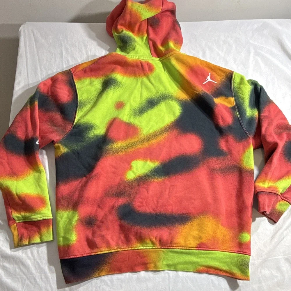 Jordan Jumpman MVP Nike Fleece Retro Pullover Hoodie Multicolor Mens L CV0053